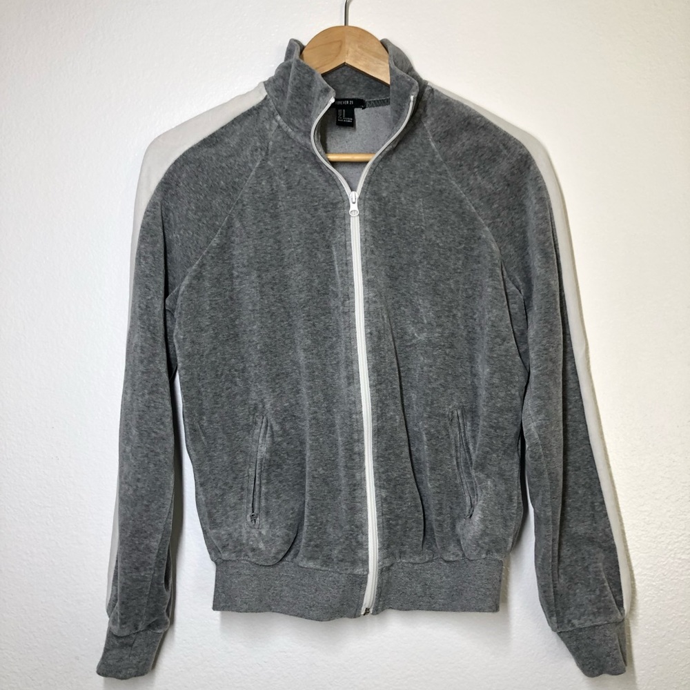 Forever 21 Grey Zip-up Jacket